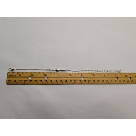 Brighton Silver Tone Crystal Accent Adjustable Bracelet 7.5-9.5 in - Picture 4 of 5